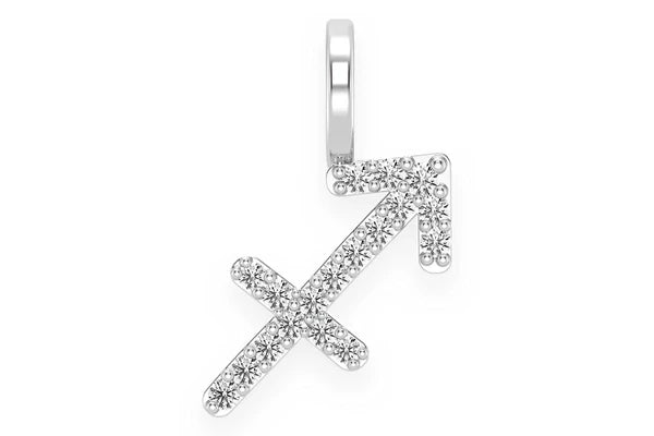Erkals Jewellers Sagittarius Zodiac Diamond Pendant 18K Gold 0.10ctw