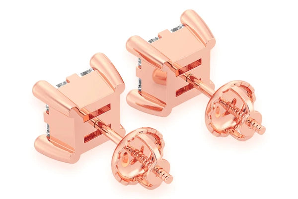 Erkals Jewellers Quad Stud Earrings 18K Gold 0.50ctw