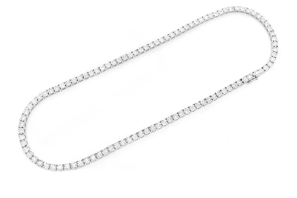 Erkals Jewellers 12pt Miracle Set Diamond Tennis Necklace 18K Gold 12.00ctw