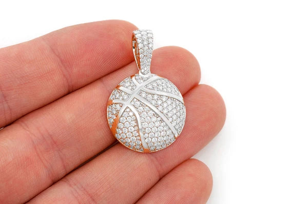 Erkals Jewellers Basketball Pendant 18K Gold Diamond 2.00ctw