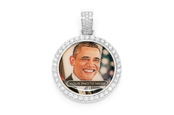 Erkals Jewellers Picture Memory Pendant 18K Gold Diamond 3.50ctw