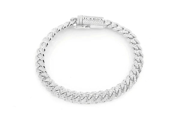 Erkals Jewellers 8mm Miami Cuban Diamond Bracelet 18K Gold 4.00ctw