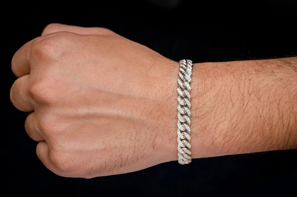 Erkals Jewellers 8mm Miami Cuban Diamond Bracelet 18K Gold 4.00ctw