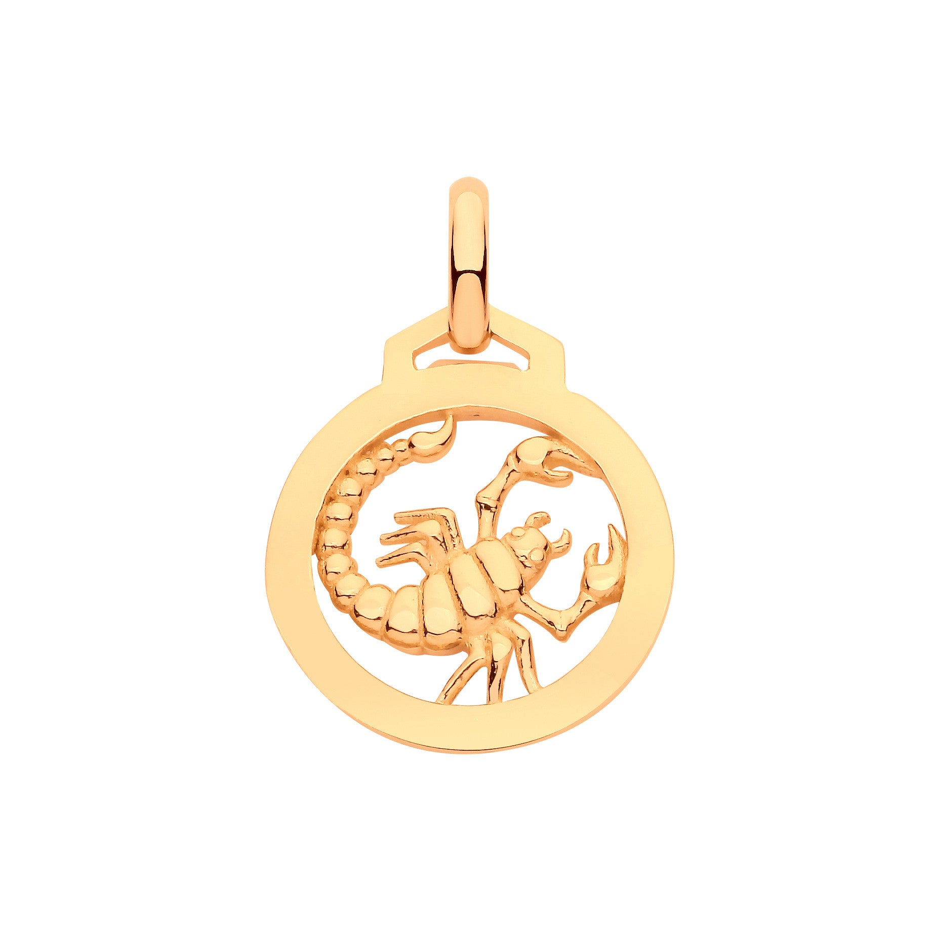 Y/G  Round Zodiac Pendant SCORPIO