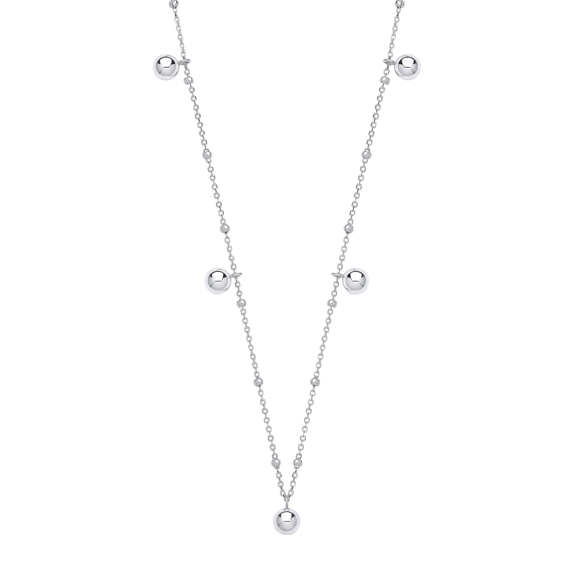 Silver Ball Necklace