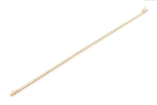 Erkals Jewellers 7pt Prong Set Diamond Tennis Bracelet 18K Gold 5.00ctw