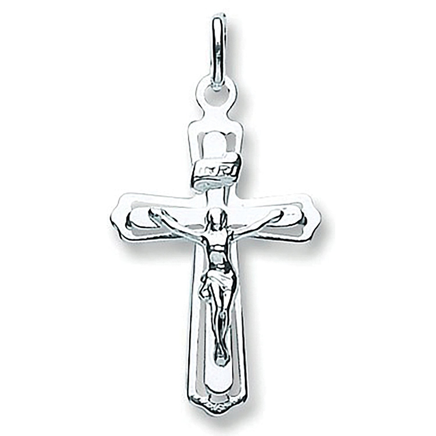 Silver Cut Out Crucifix