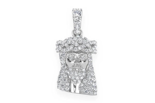 Erkals Jewellers Jesus Pendant 18K Gold Diamond 0.33ctw