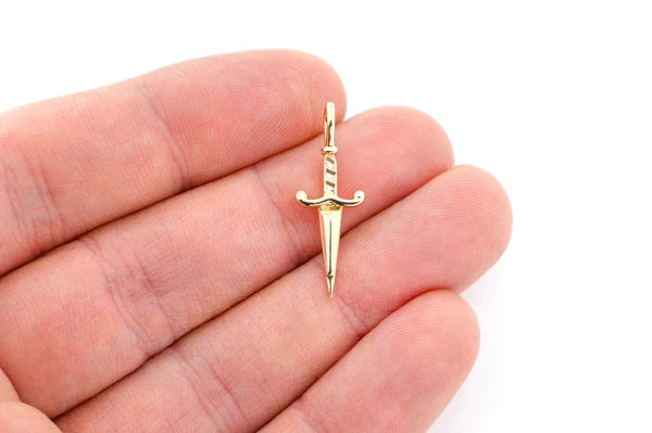 Erkals Jewellers Dagger Pendant 18K Gold