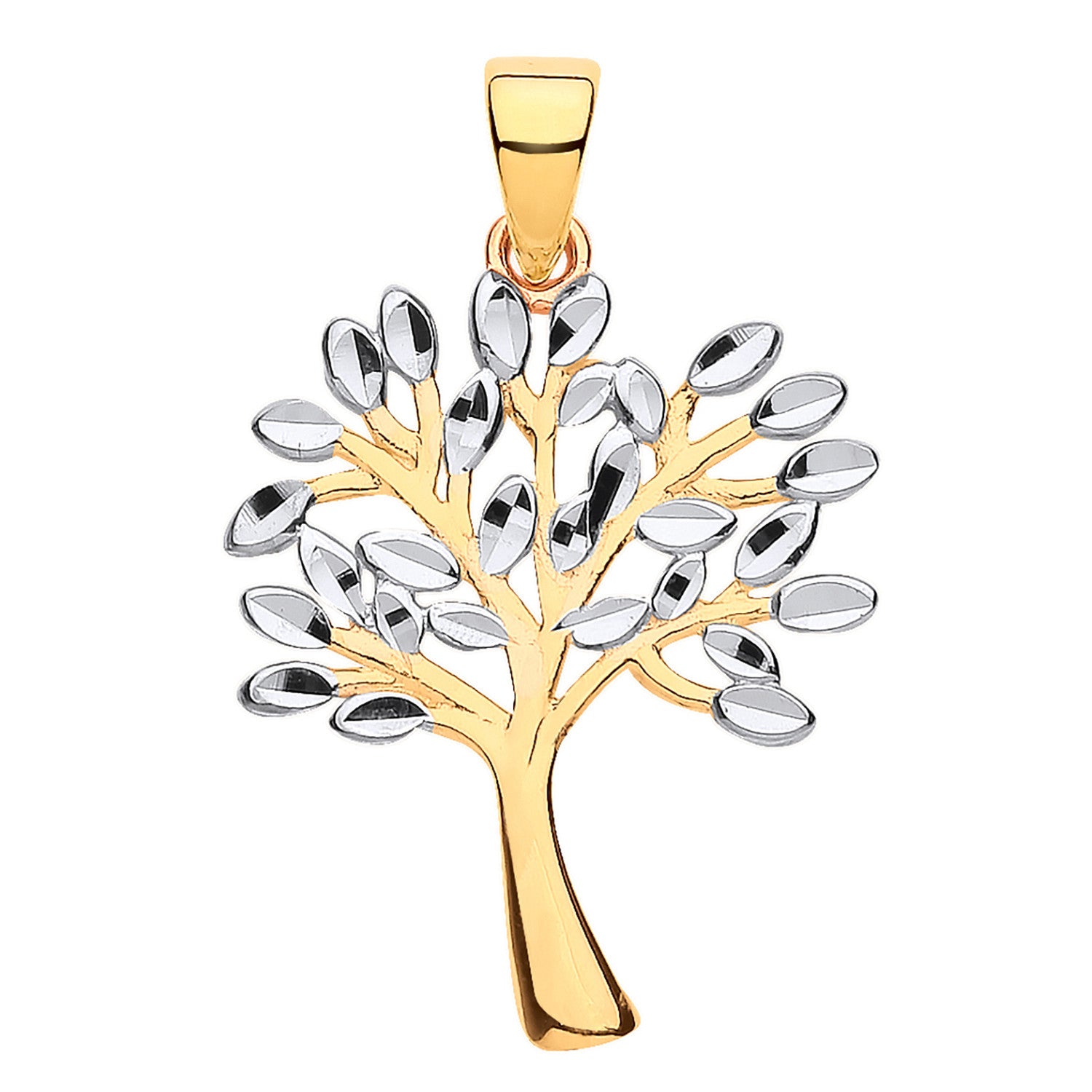 W/Y Gold Tree of Life Pendant