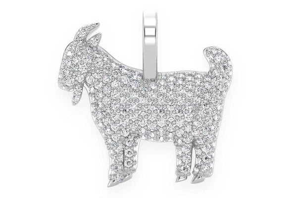 Erkals Jewellers Goat Pendant 18K Gold Diamond 0.66ctw