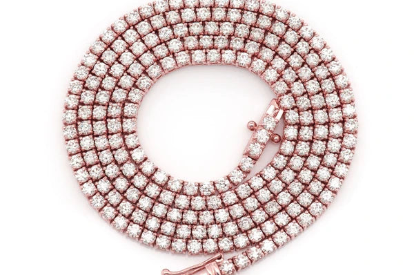 Erkals Jewellers 6pt Prong Set Diamond Tennis Necklace 18K Gold 10.50ctw