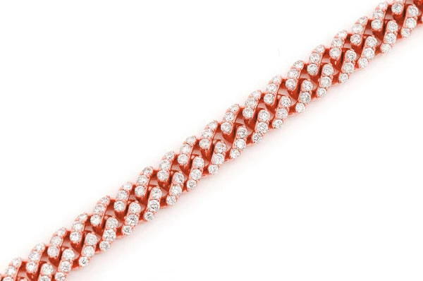 Erkals Jewellers 6MM Miami Cuban Diamond Bracelet 18K Gold 4.25ctw
