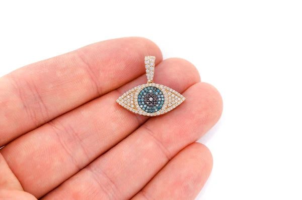 Erkals Jewellers Evil Eye Pendant 18K Gold Diamond 0.85ctw