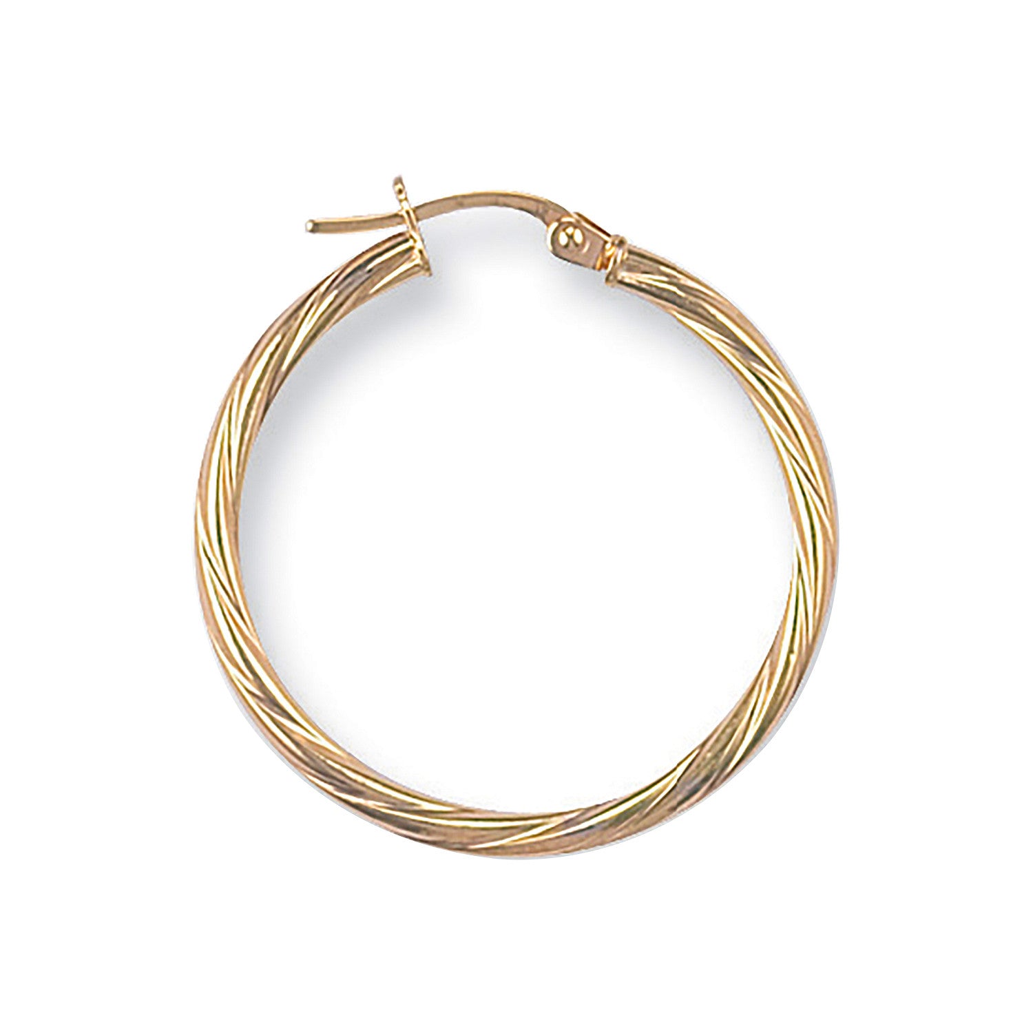 Y/G 29mm Twisted Hoop Earrings