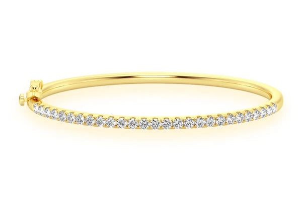 Erkals Jewellers 5pt Scallop Diamond Bangle 18K Gold 1.00ctw