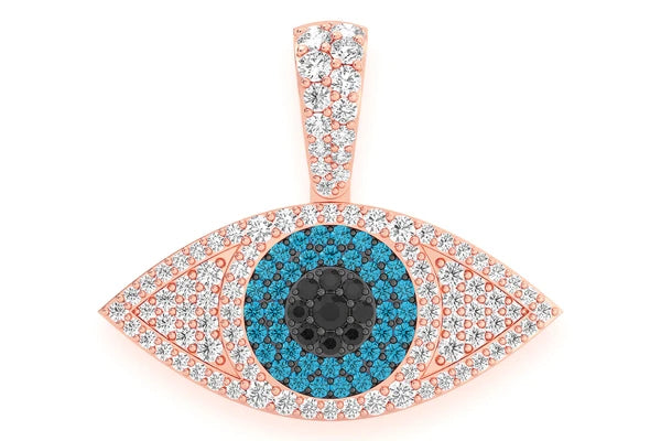 Erkals Jewellers Evil Eye Pendant 18K Gold Diamond 0.85ctw