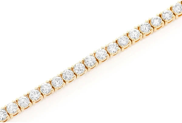 Erkals Jewellers 12pt Prong Set Diamond Tennis Bracelet 18K Gold 8.25ctw