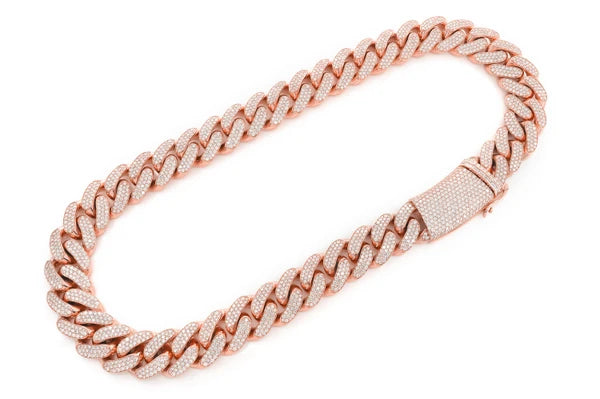 Erkals Jewellers 20mm Miami Cuban Link Diamond Necklace 18K Gold 41.00ctw