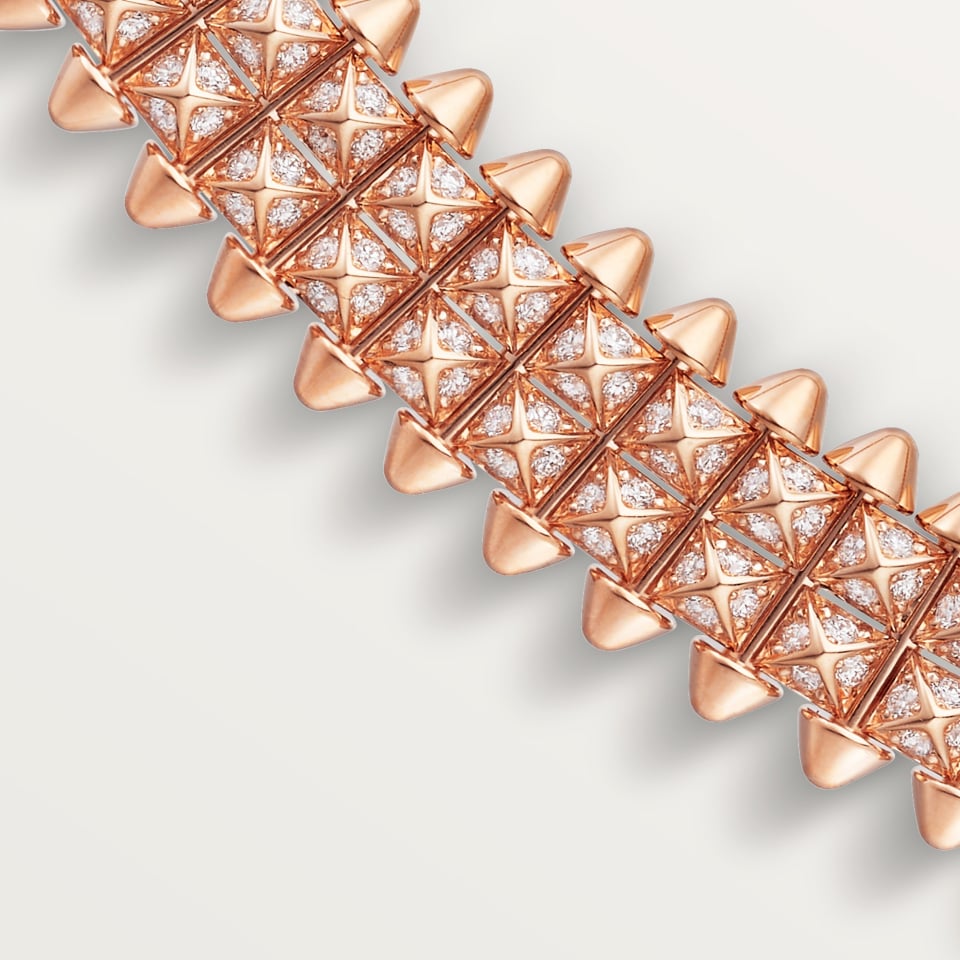 Cartier Clash de Cartier Flexible Double Necklace Rose Gold Diamonds