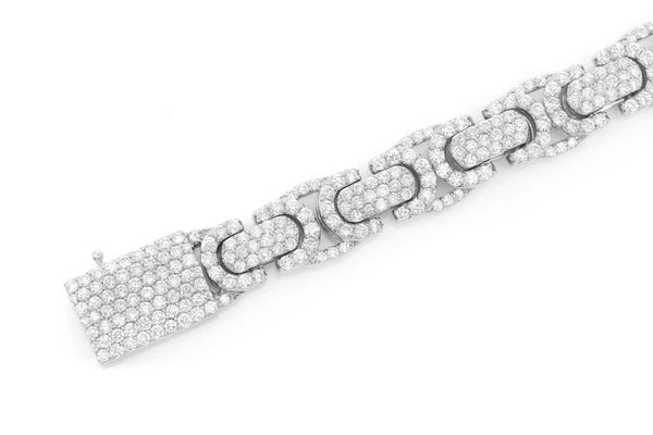 Erkals Jewellers Byzantine Link Diamond Bracelet 18K Gold 10.00ctw