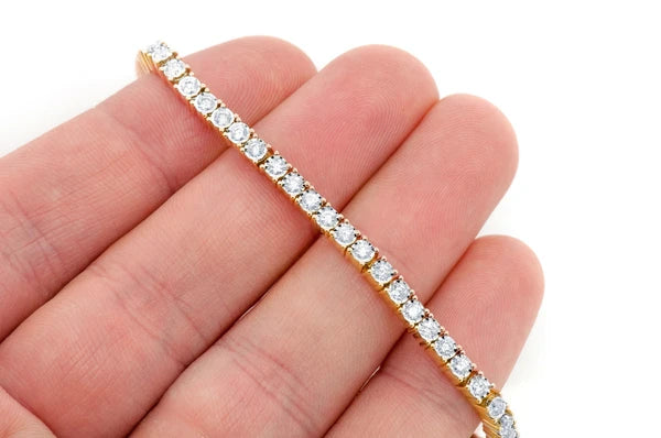 Erkals Jewellers 6pt Miracle Set Diamond Tennis Bracelet 18K Gold 2.75ctw