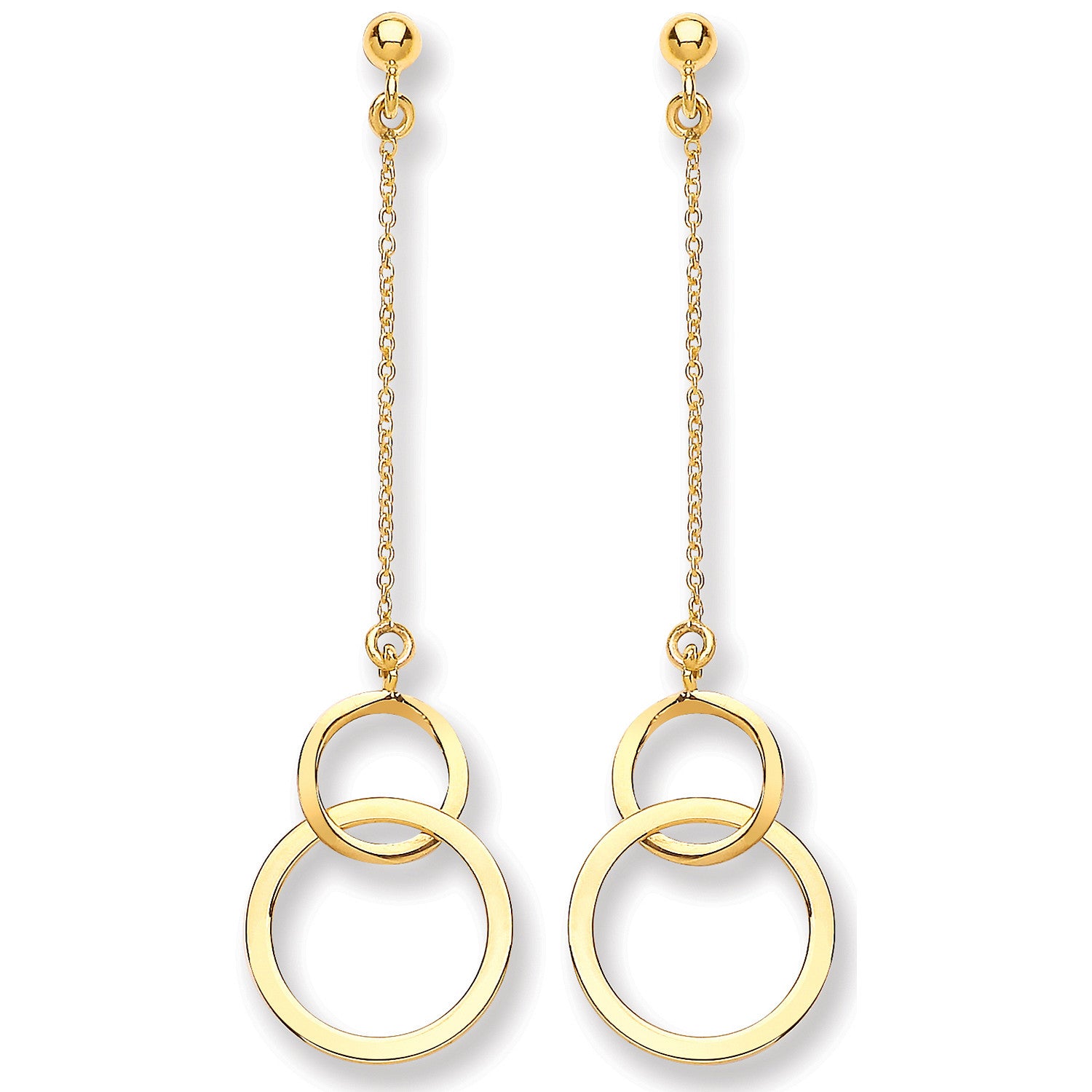 Y/G Circle Drop Earring