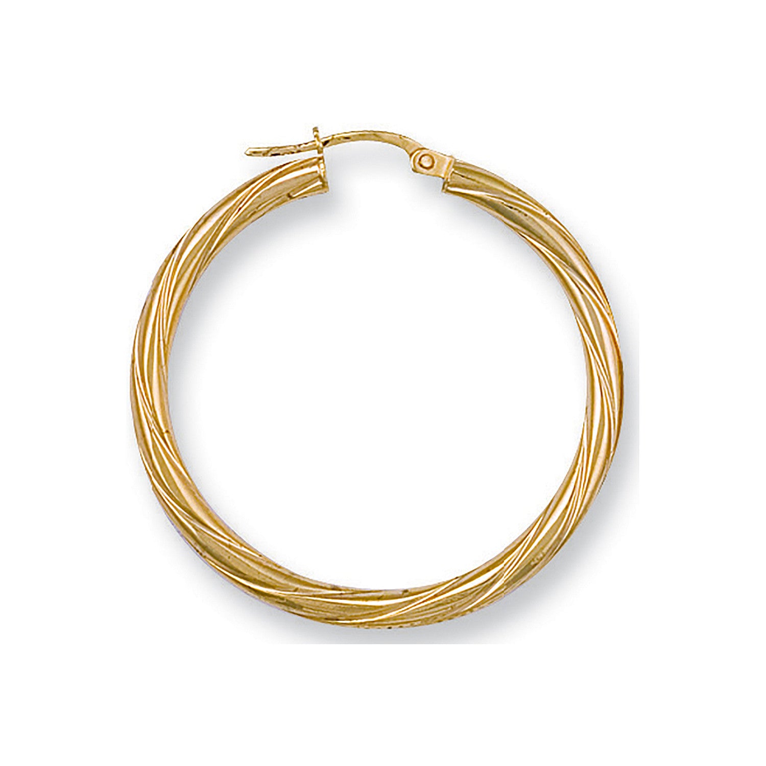 Y/G 36mm Twisted Hoop Earrings