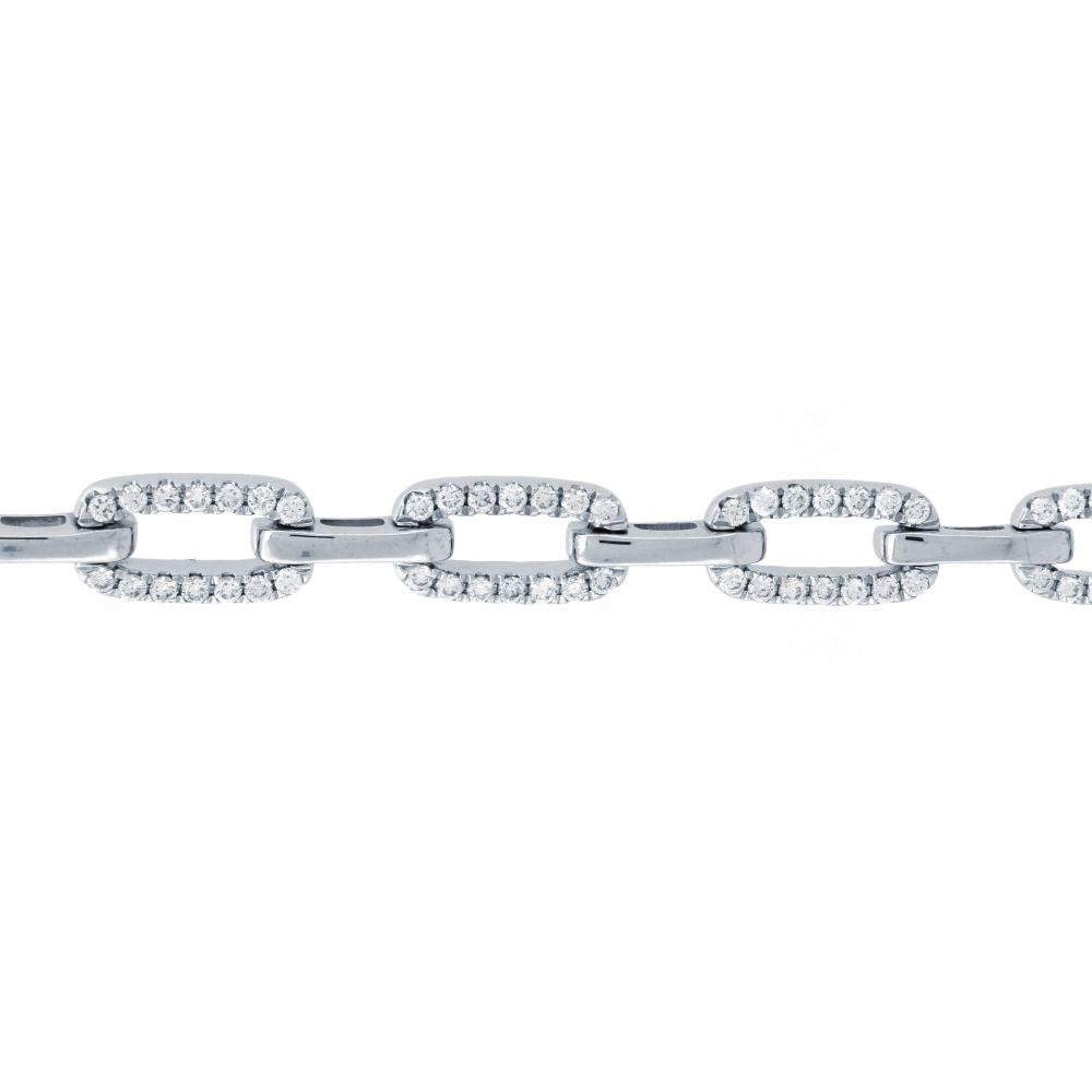 9ct White 1.27ct Diamond Bracelet
