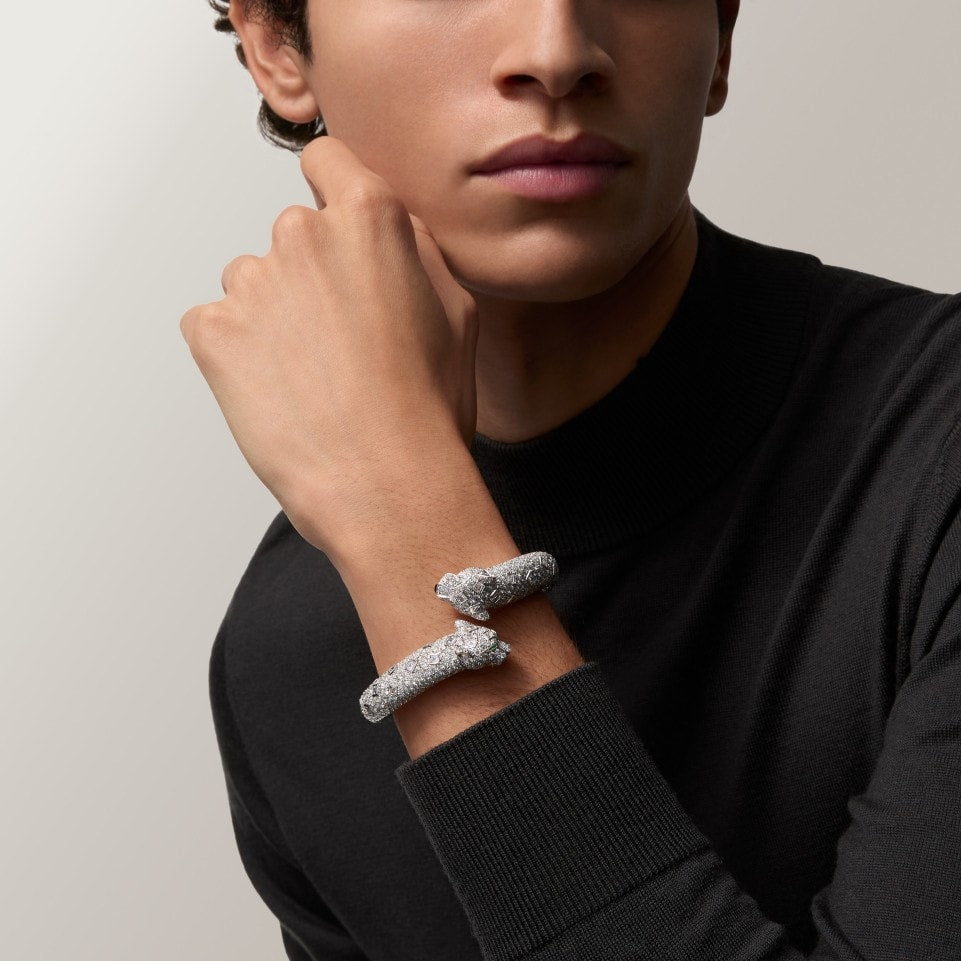 Cartier Panthère de Cartier Bracelet Paved White Gold