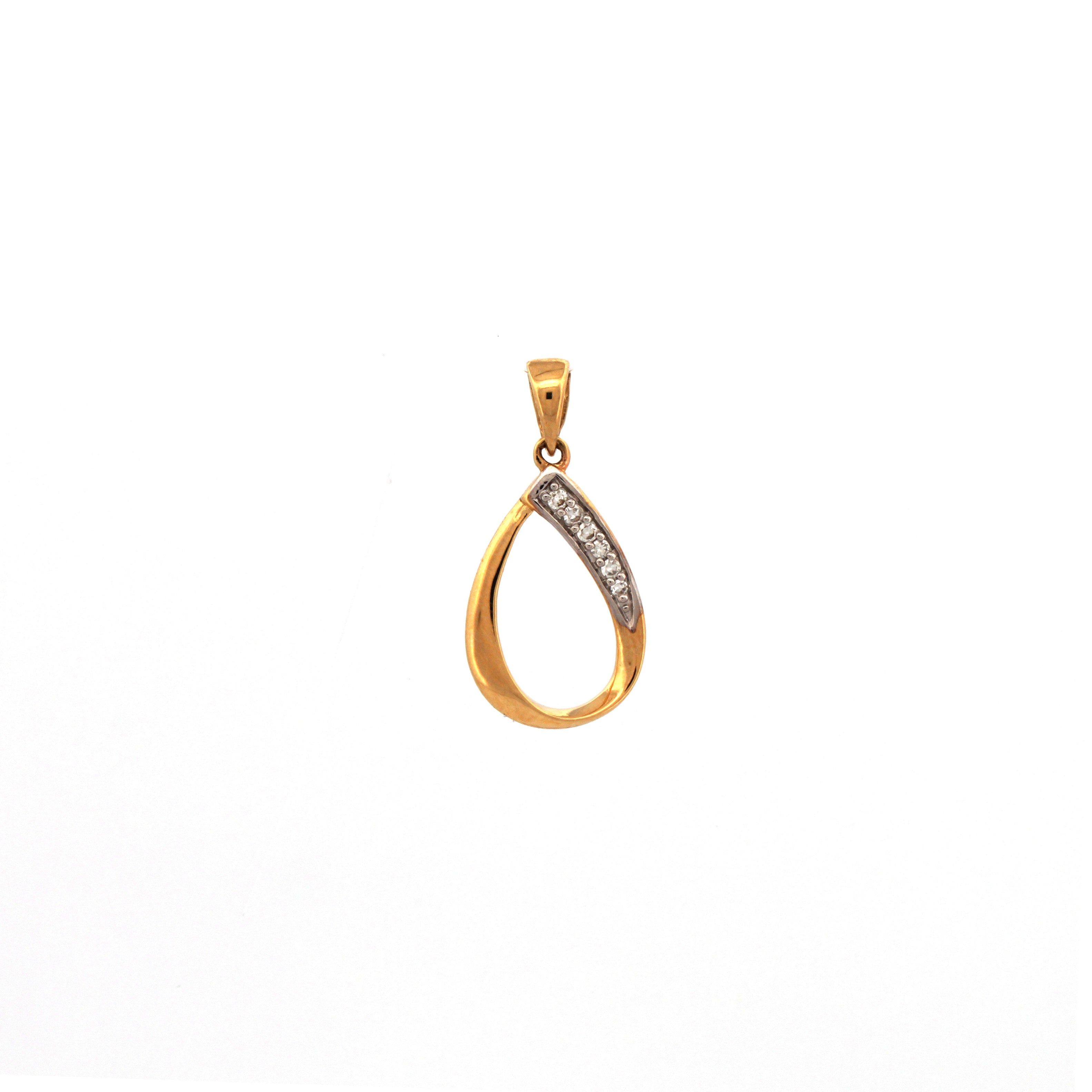 9P168 | 9ct Yellow Gold 0.03ct Diamond Pendant