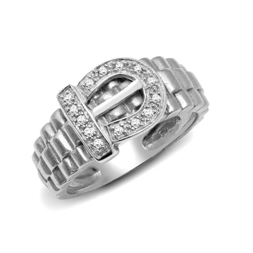 9R252 | 9ct White Gold Natural Diamond Ring