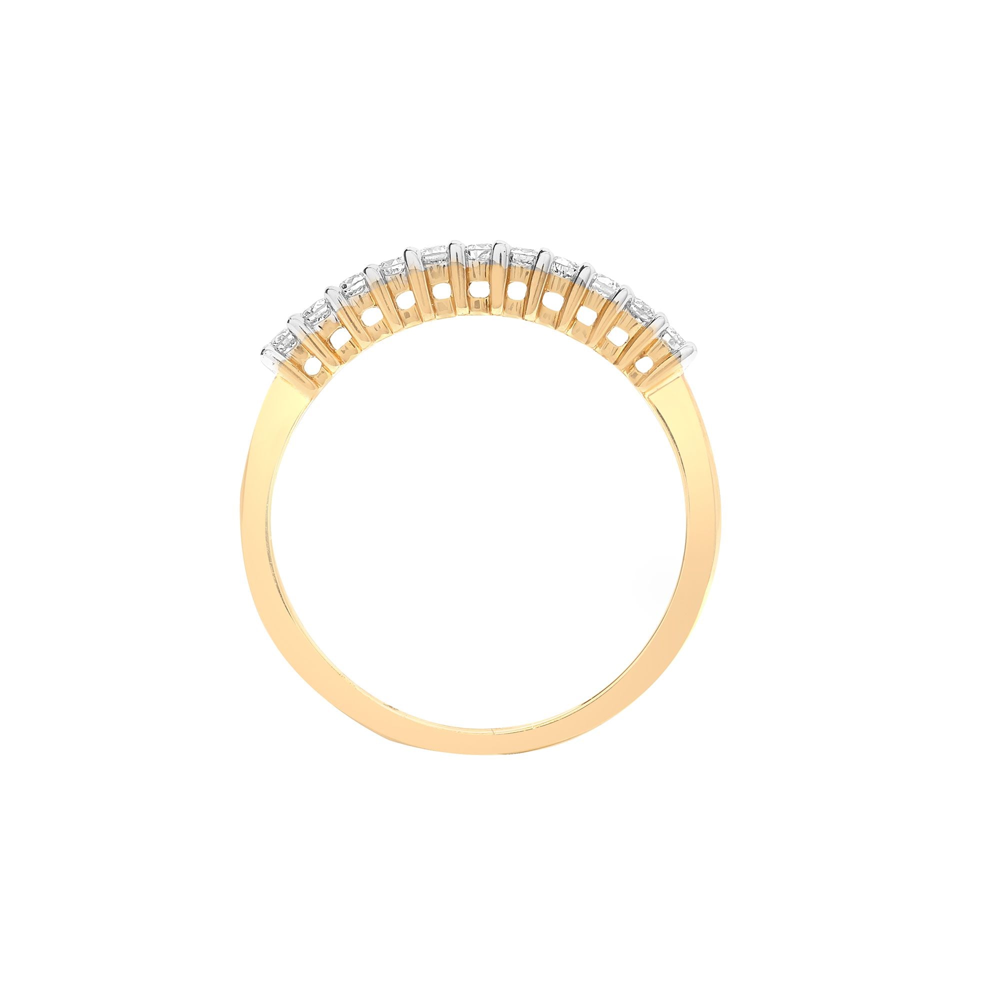 9R350 | 9ct Yellow Gold Natural Diamond Ring