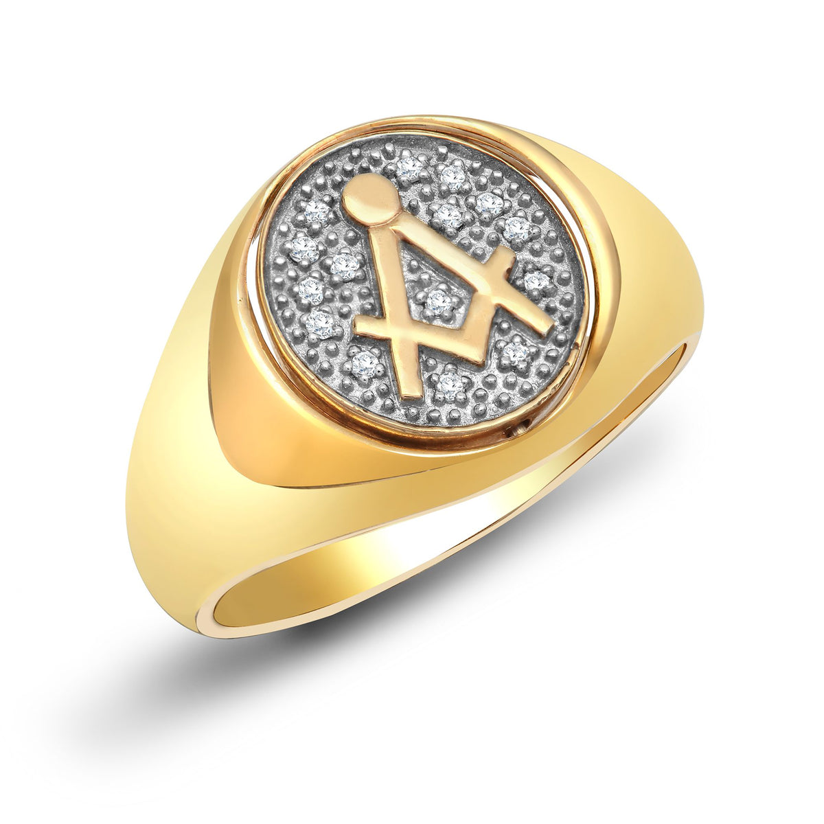9ct Yellow Gold Natural Diamond Ring