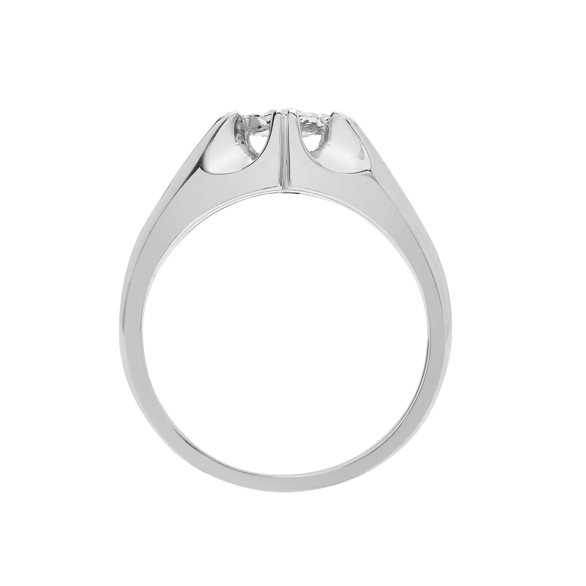 9R526 | 9ct White Gold Gents Natural Diamond Ring