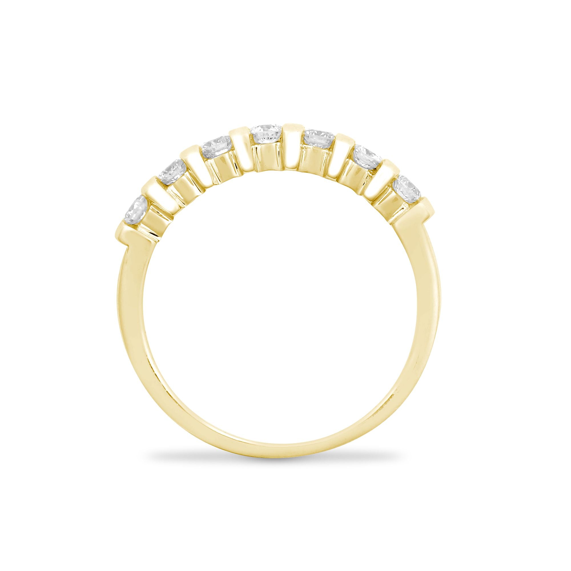 9R640 | 9ct Yellow 40pts Bar Set Ring