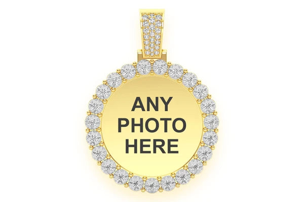 Erkals Jewellers Miracle Set Picture Memory Pendant 18K Gold Diamond 1.15ctw