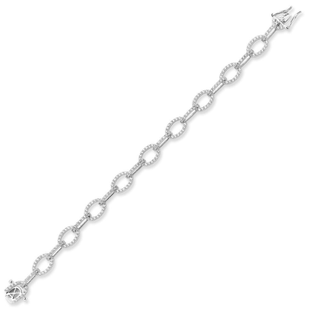 ABB186 | 925 Silver CZ Set Bracelet