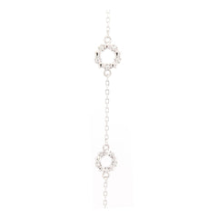 925 Silver Rhodium Plated Cubic Zirconia Set Bracelet
