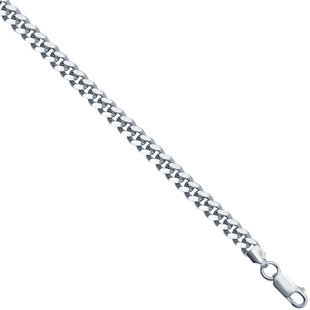 ACN021B-26 | JN Jewellery 925 Silver Cuban 4.8mm Gauge Chain