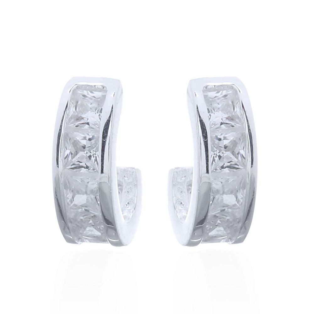 AES145 | 925 Silver Stud Earrings - CZ Set
