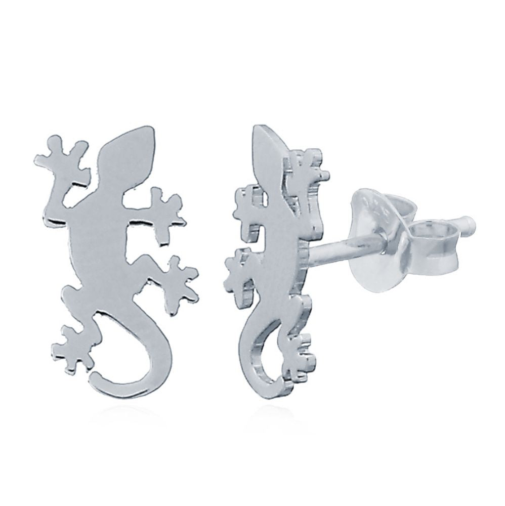 925 Silver Lizzard Stud Earrings
