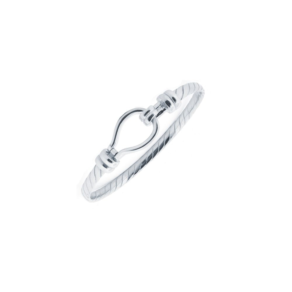 AKB032 | 925 Silver Childs Stirrup Bangle