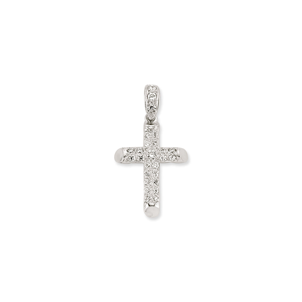 APX015 | 925 Silver CZ Set Cross