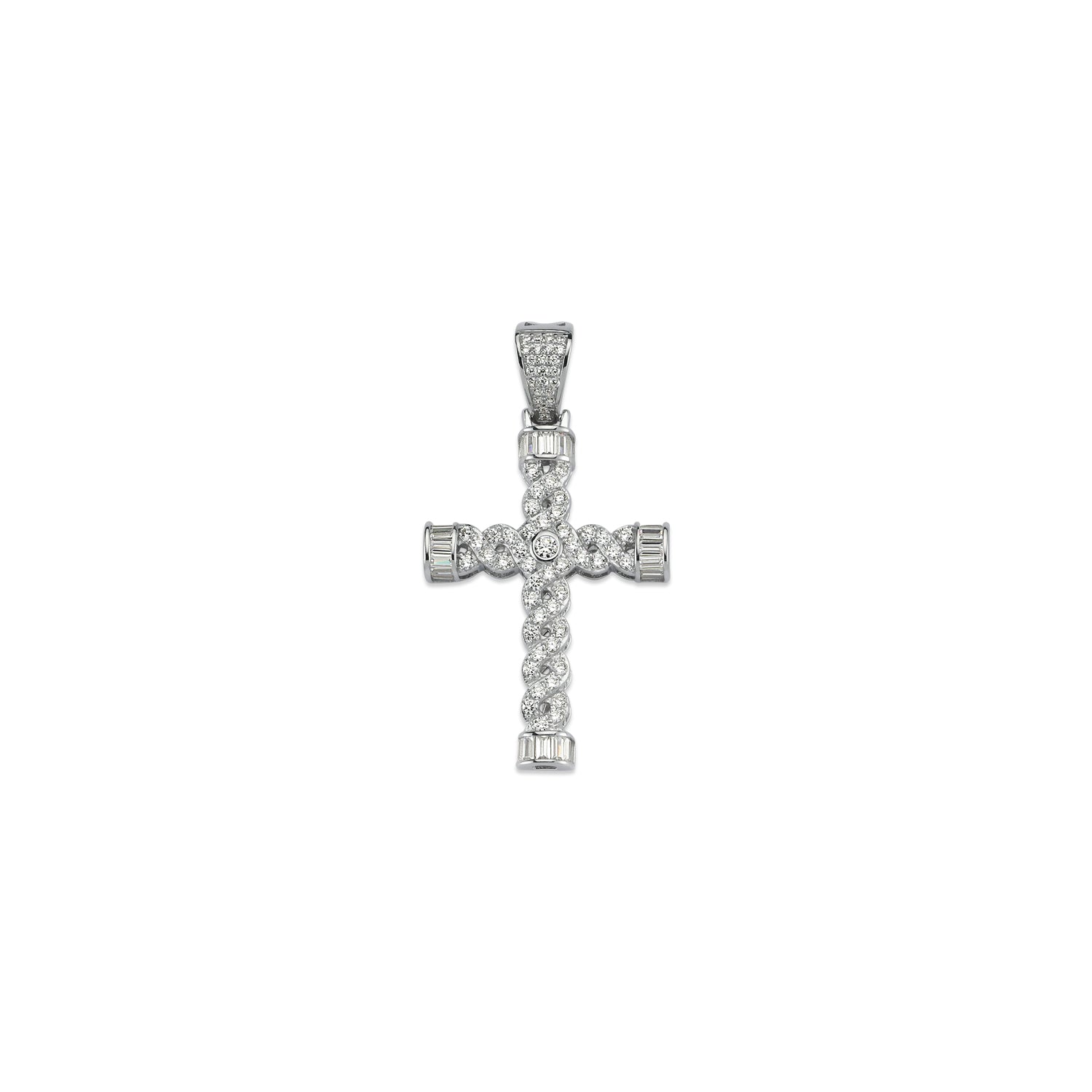 Cubic Zirconia Set Celtic Cross
