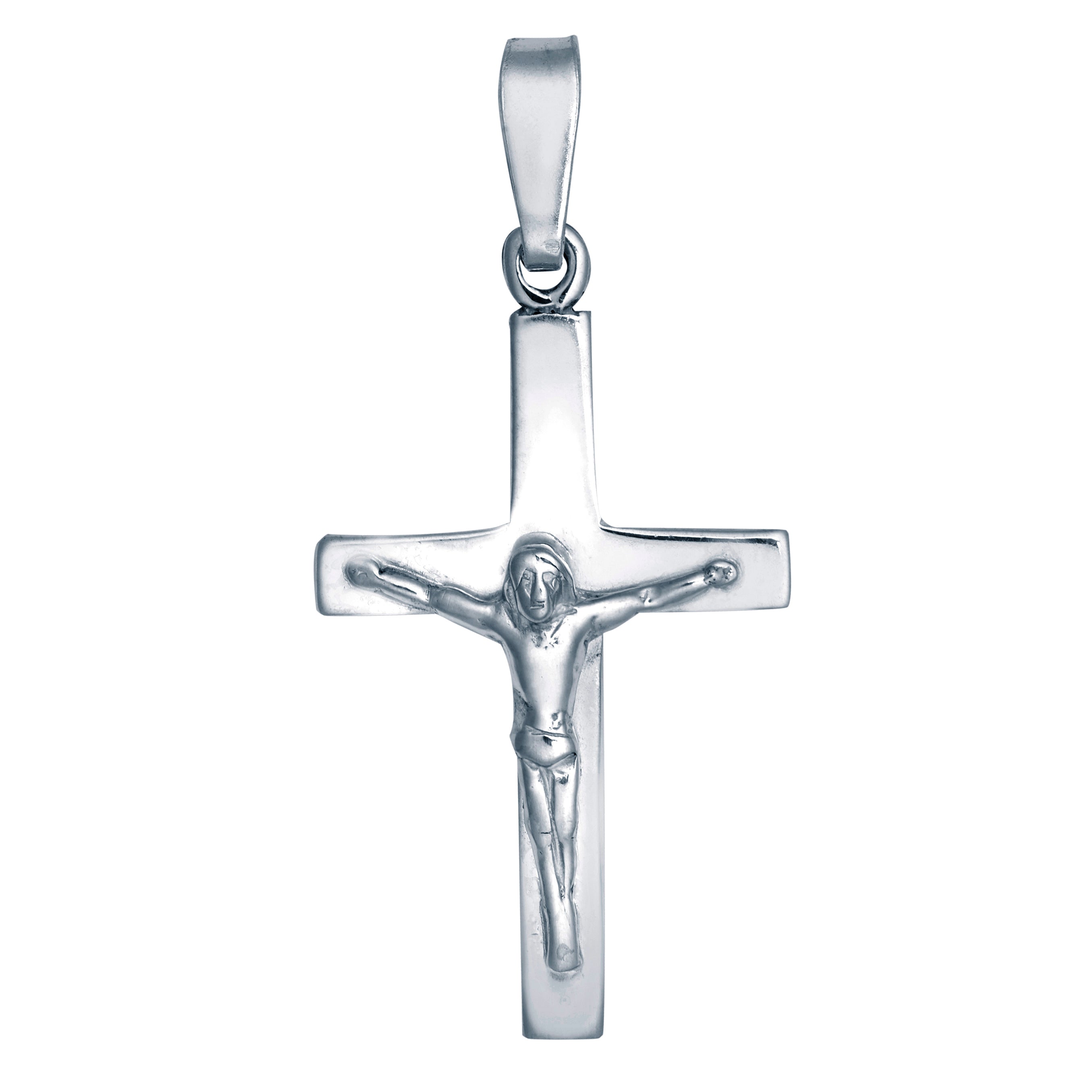 APX026 | JN Jewellery 925 Silver Stamped Crucifix