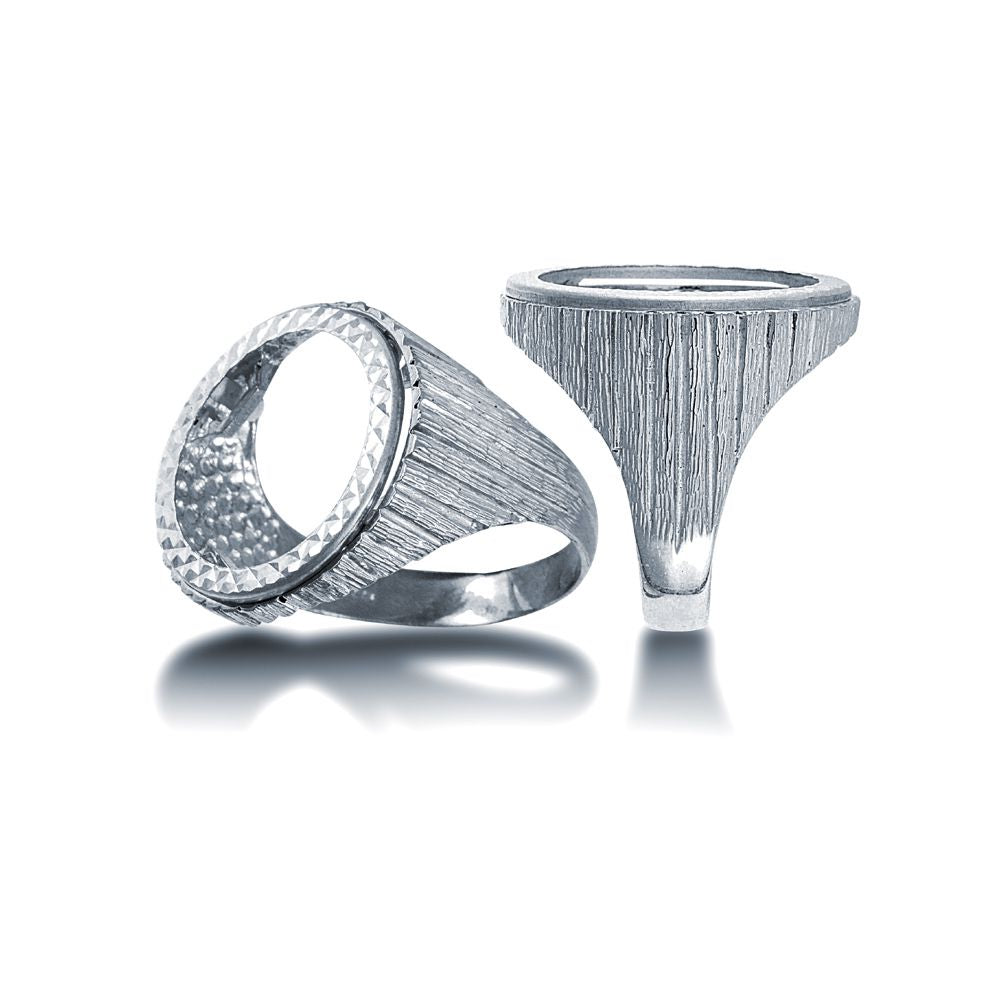 925 Silver Tenth Sovereign Ring
