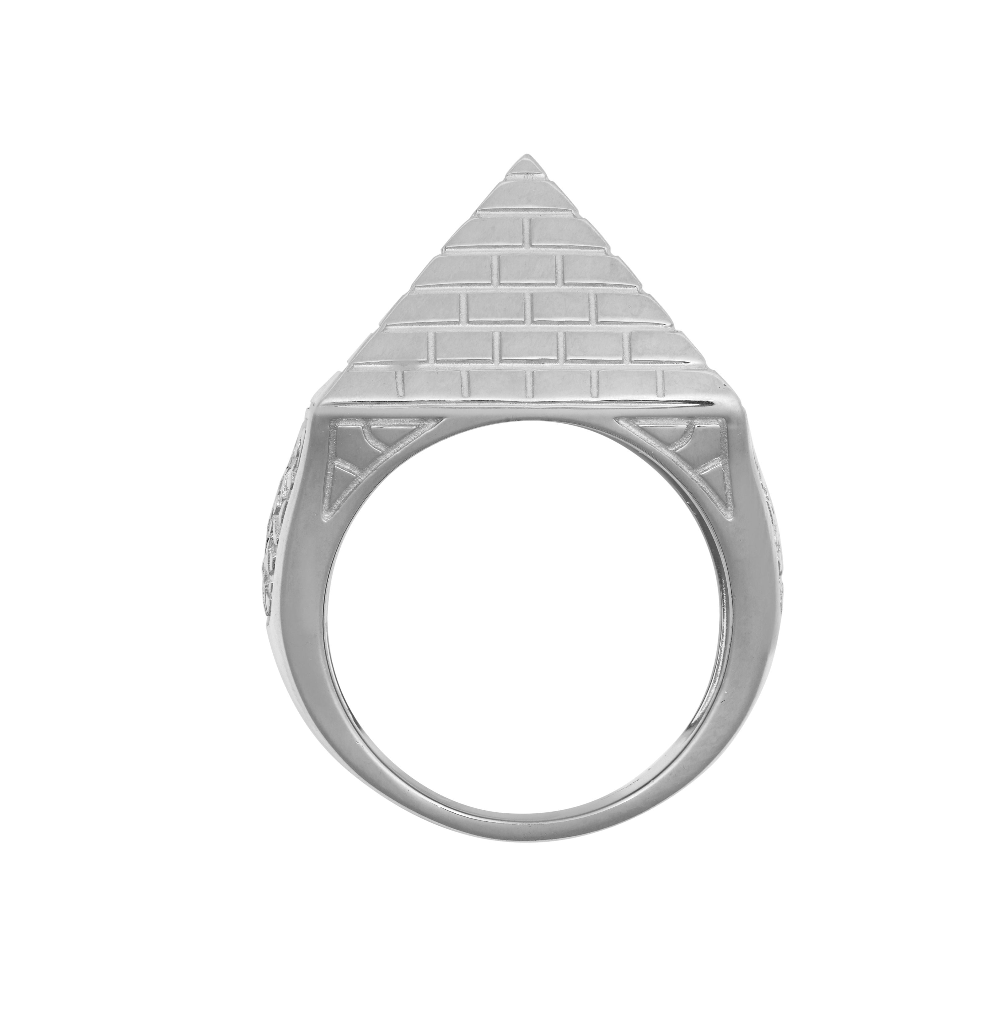 ARN132C | JN Jewellery 925 Silver Pyramid Ring