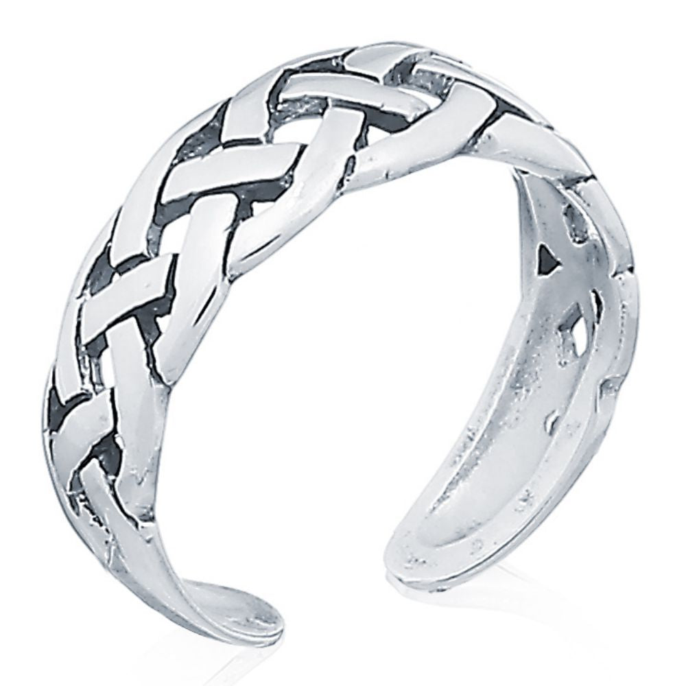 ATR002 | 925 Silver Weave Toe Ring