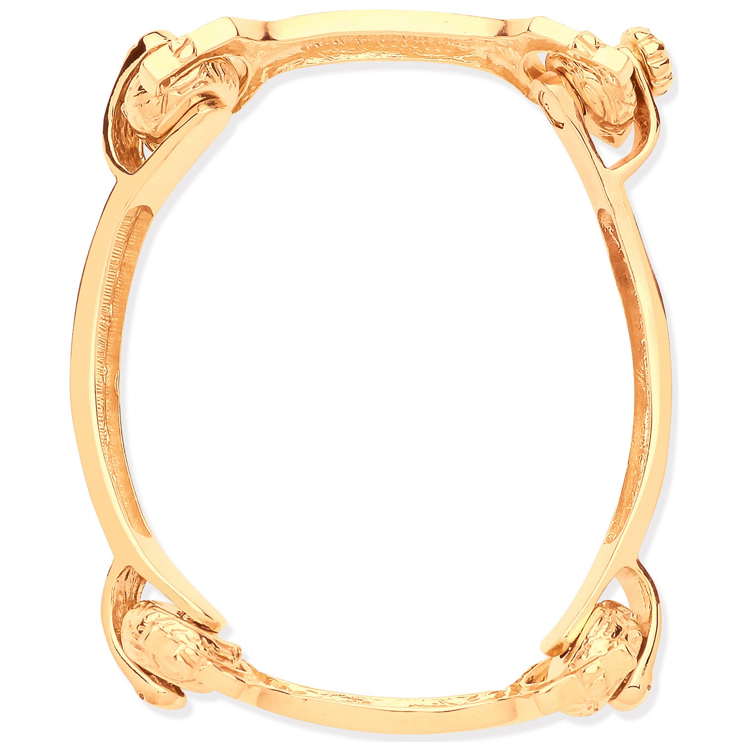 Yellow Gold Solid 4 Piece Bone Baby Bangle - 9ct Gold